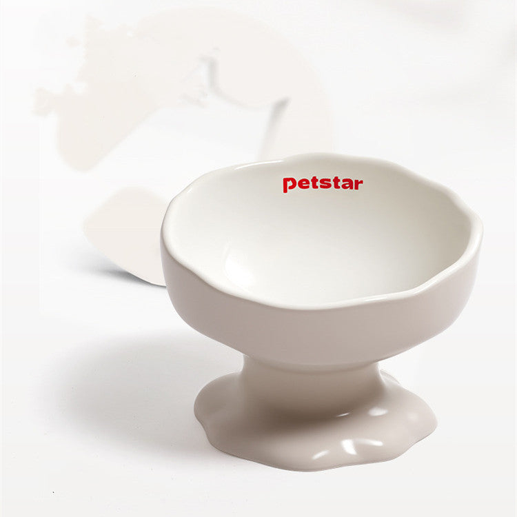 Ceramic Elevated Cat Bowl