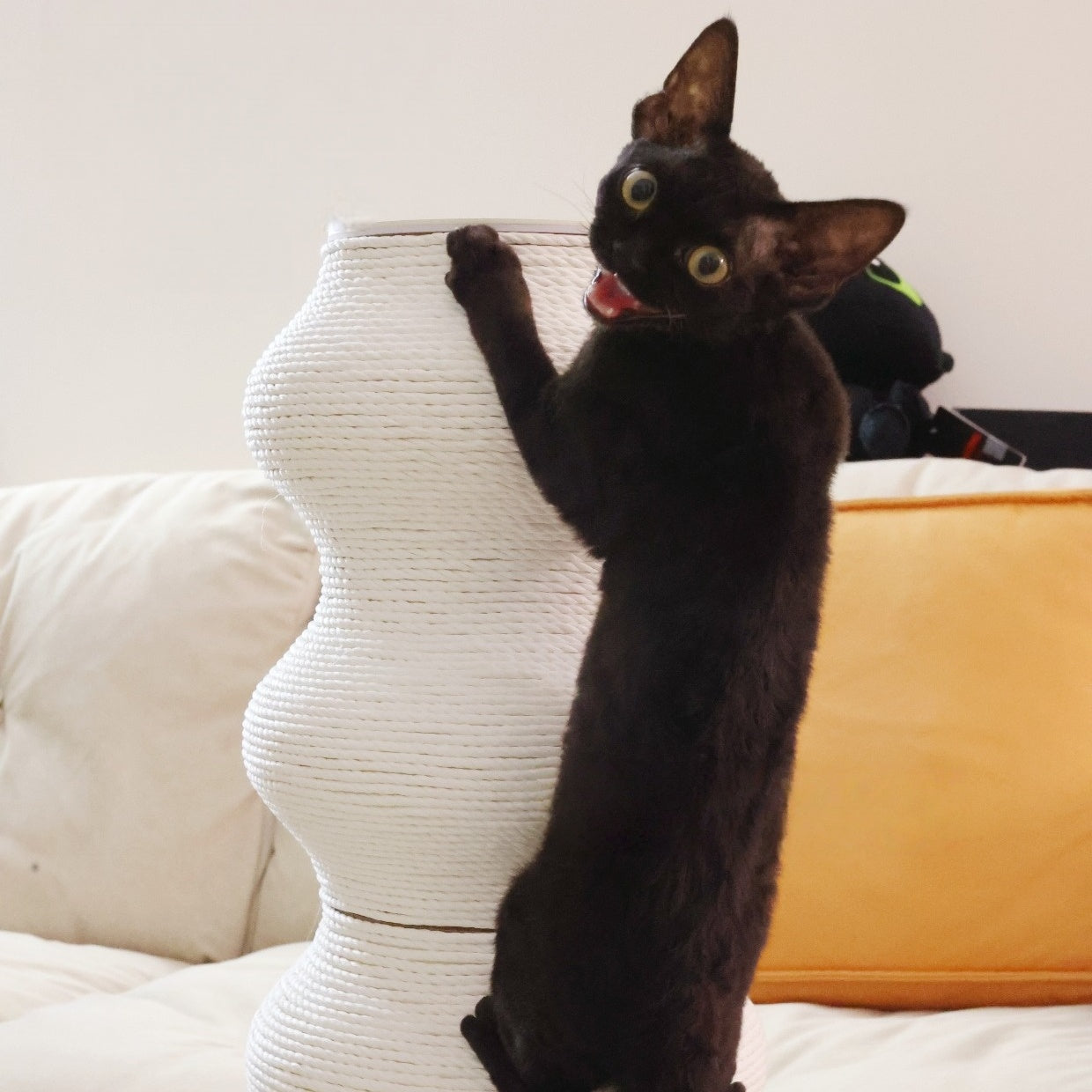 Wave Tower Cat Scratcher Pole