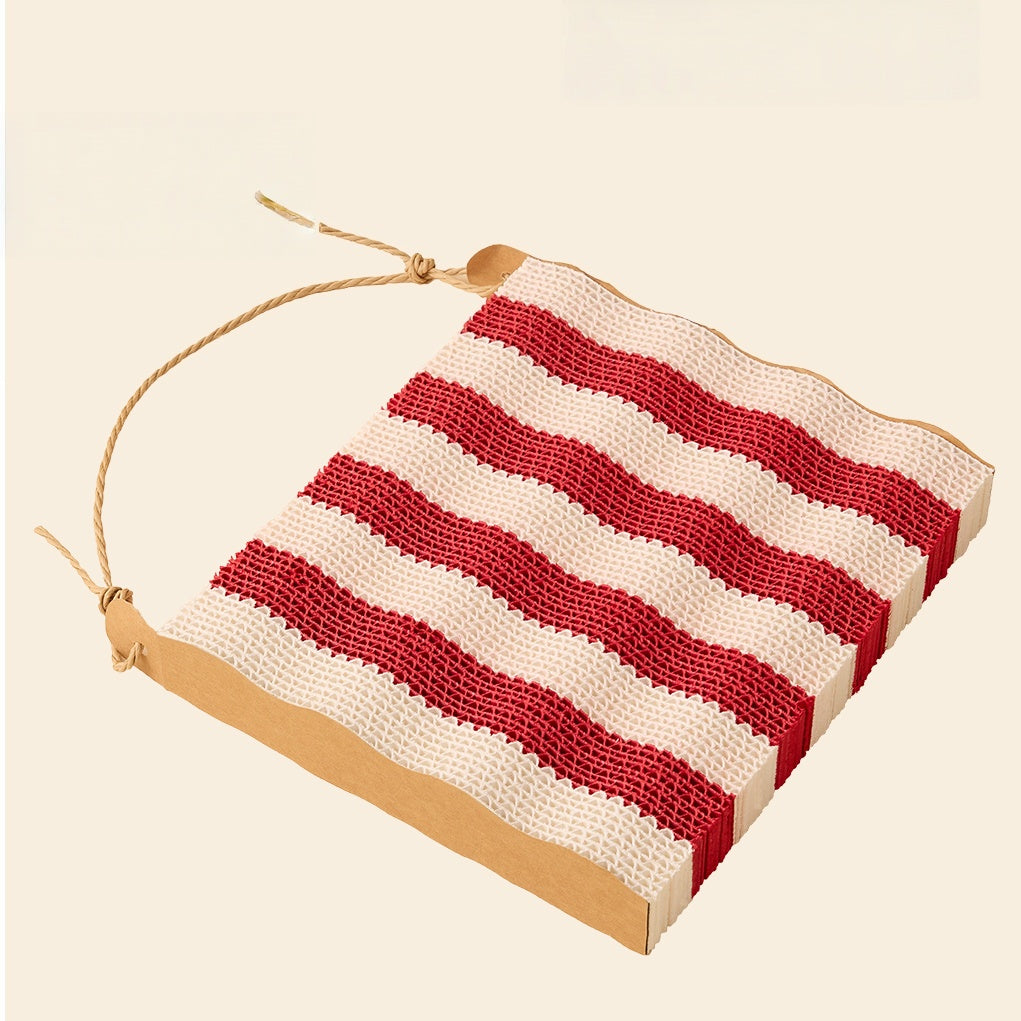 Striplay Hanging & Floor Cat Scratcher Pad with Rope