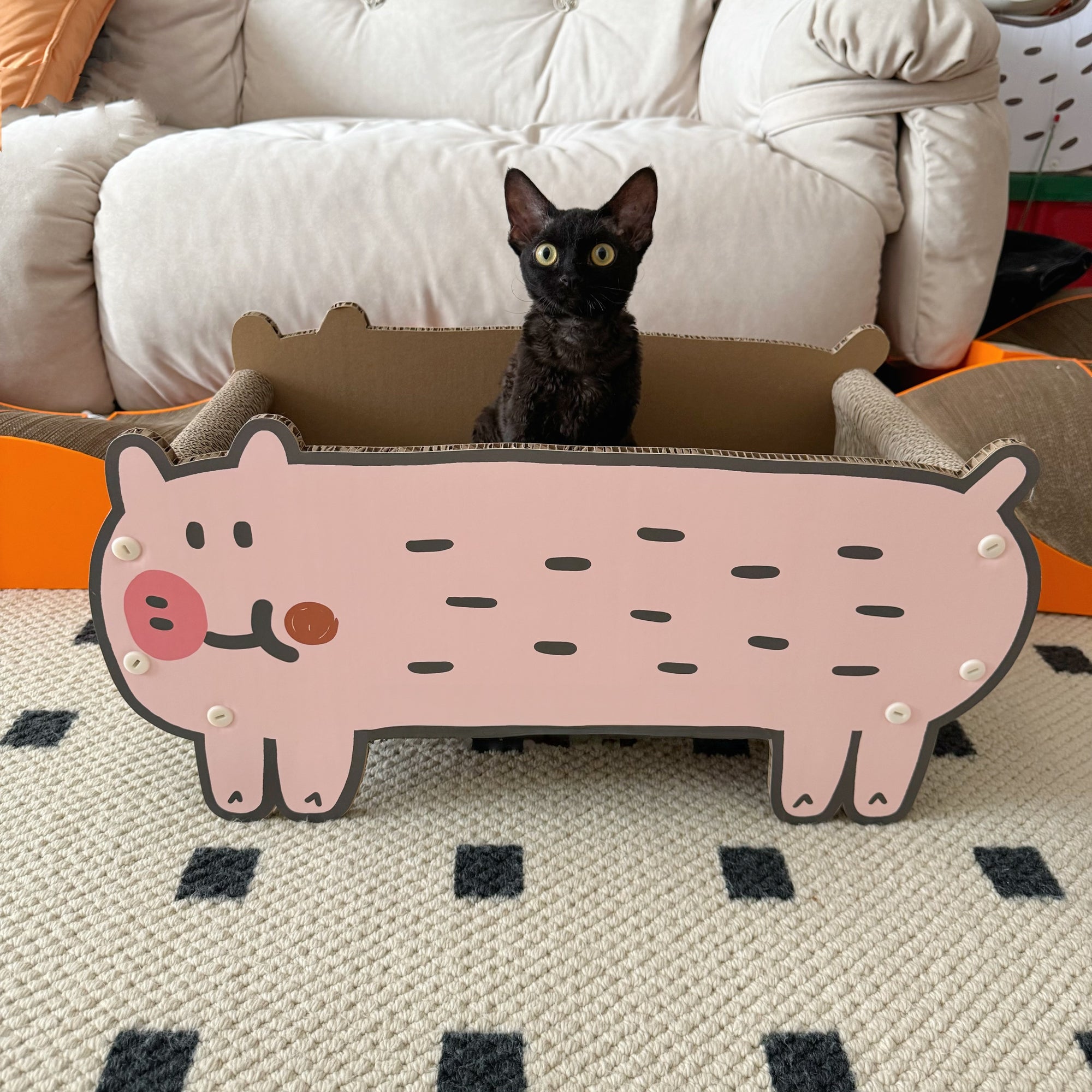 Nekoora Piggy Cat Scratcher Bed