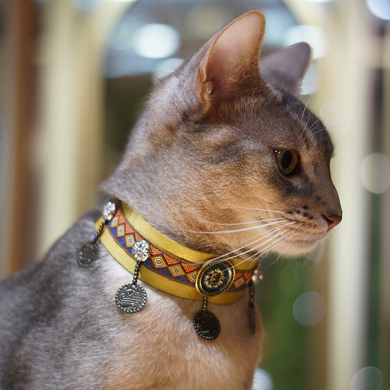 Egyptian Charm Cat Collar
