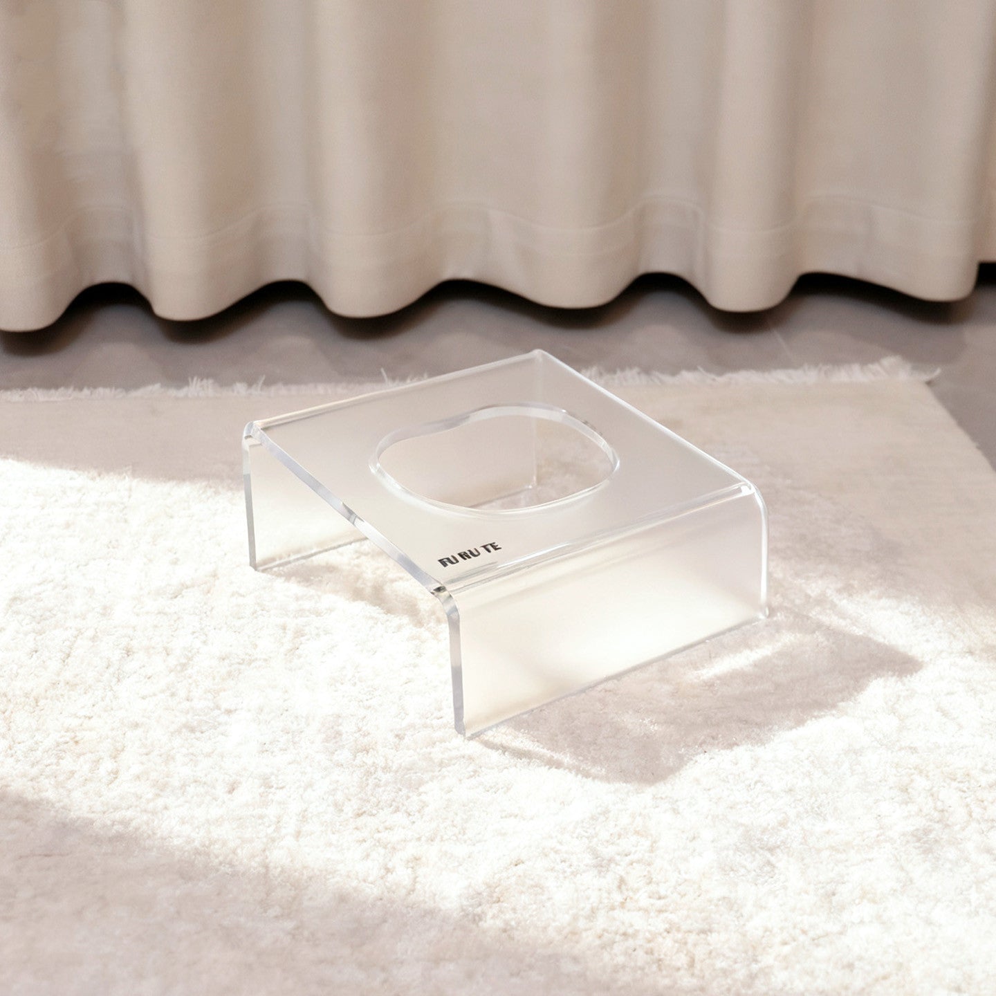 Sweet Apple Acrylic Elevated Cat Bowl Stand