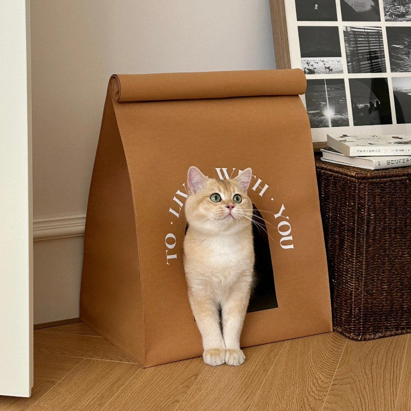 Kraft Paper Cat House