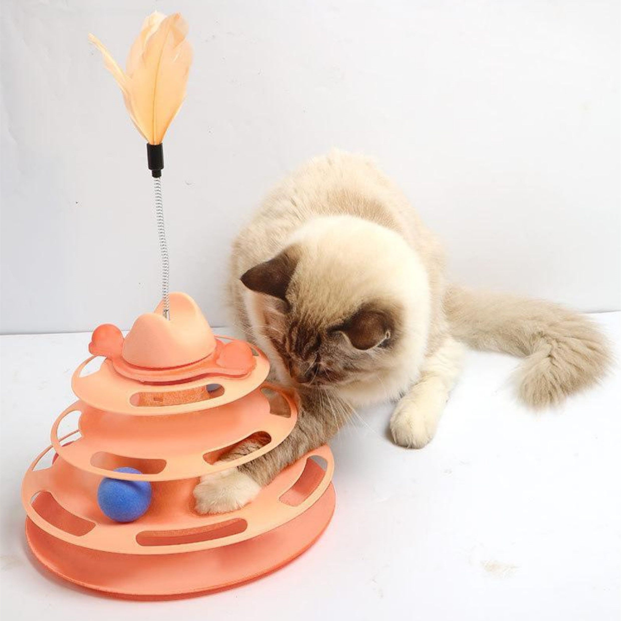 Cat Tower Spinner Toy