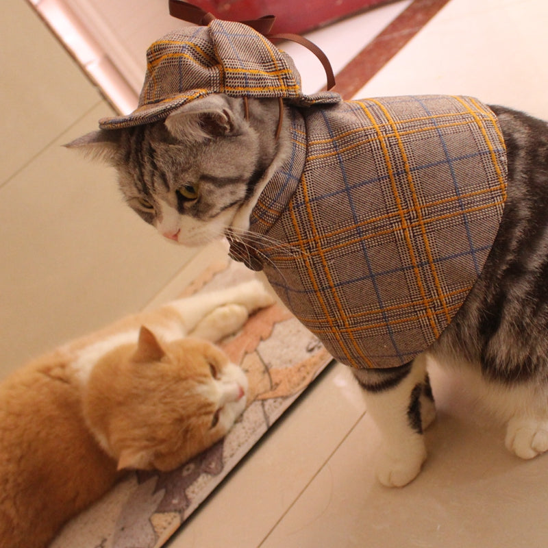 Sherlock Cat Detective Costume