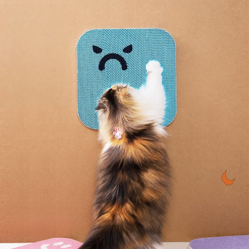 Mewora Emoji Cat Scratcher Board