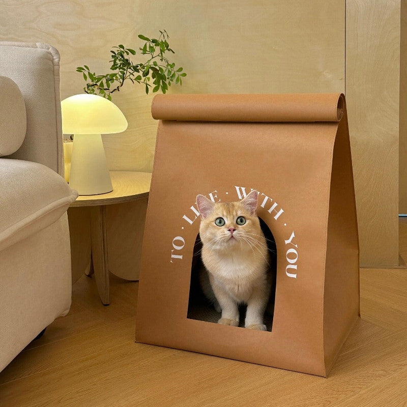Kraft Paper Cat House