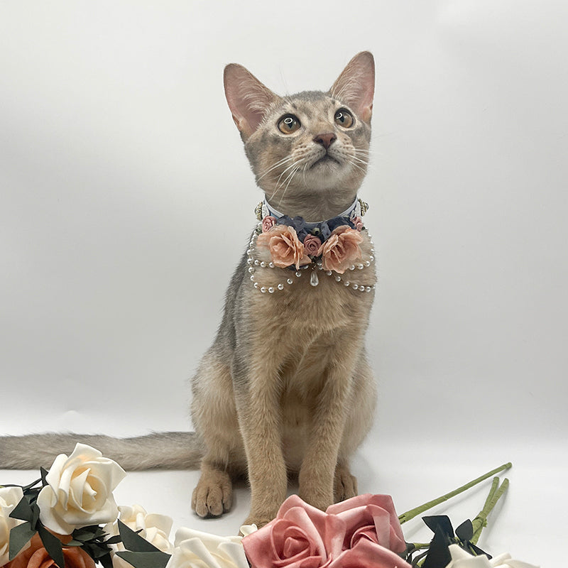Floral Cat Collar Necklace