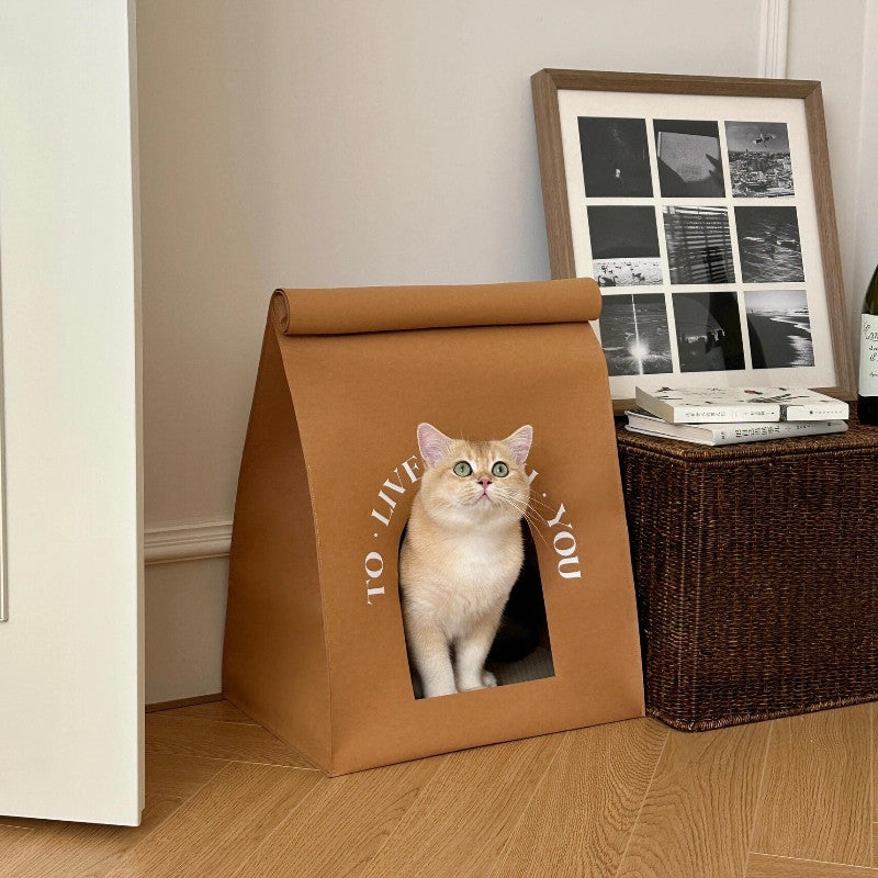 Kraft Paper Cat House