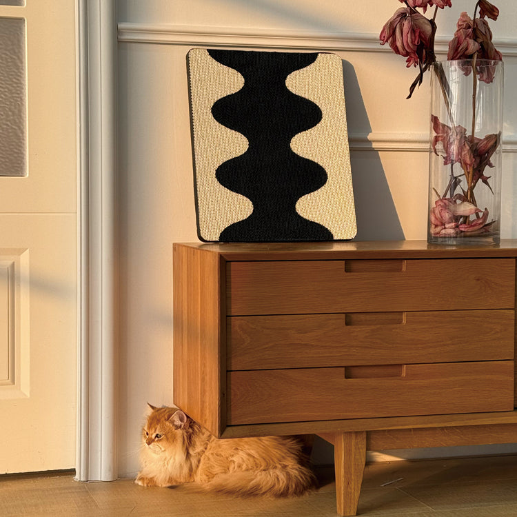 Modern Wave Cat Scratcher Board