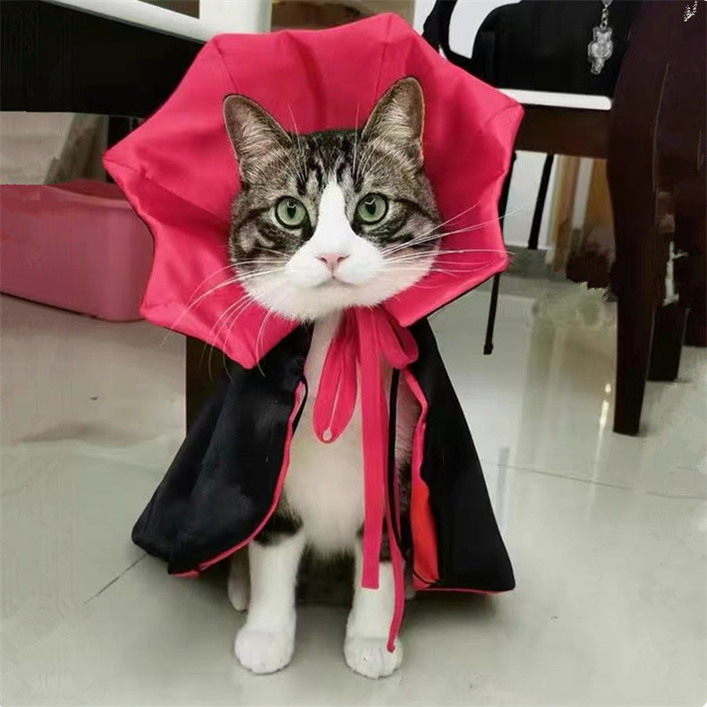 Halloween Vampire Cape Cat Costume (One Size)