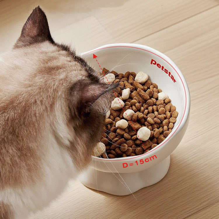 Ceramic Elevated Cat Bowl by Bigeeo – photo 2