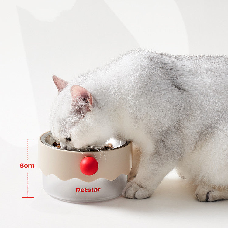 Clown Double-Layer Stainless Steel Cat Bowl by Bigeeo