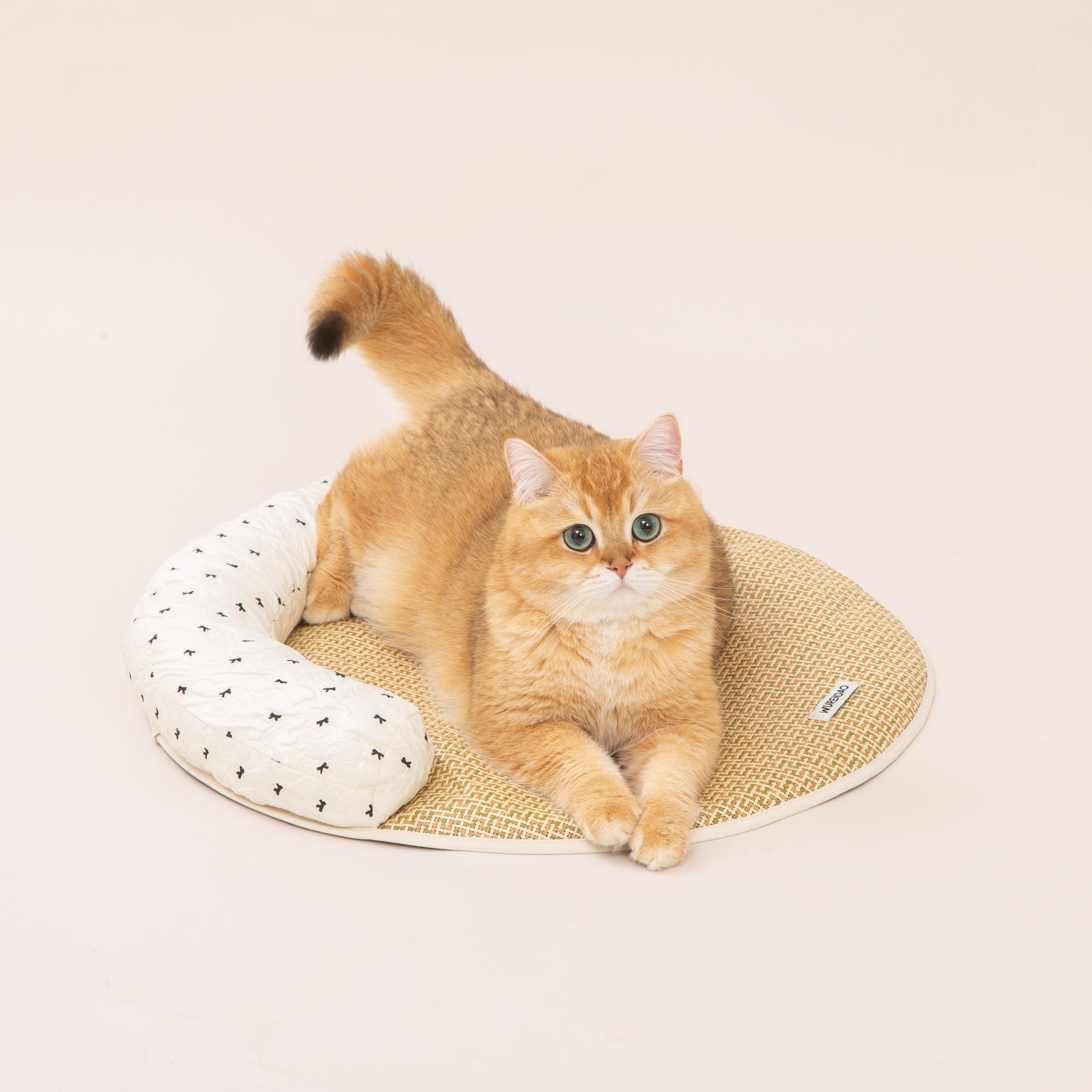 Brisa Cooling Cat Mat – Scratch-Friendly Summer Bed with Pillow