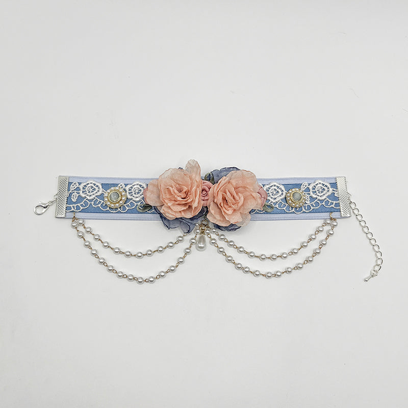 Floral Cat Collar Necklace