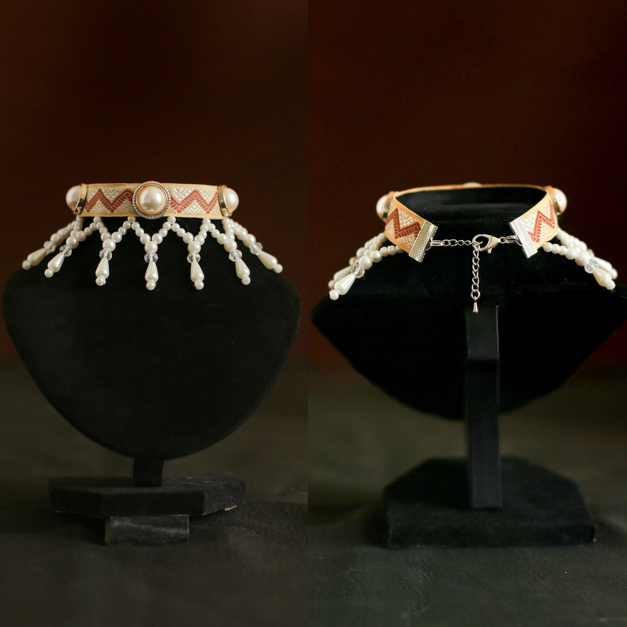 Pearl Princess Cat Collar – Regal Vintage Style