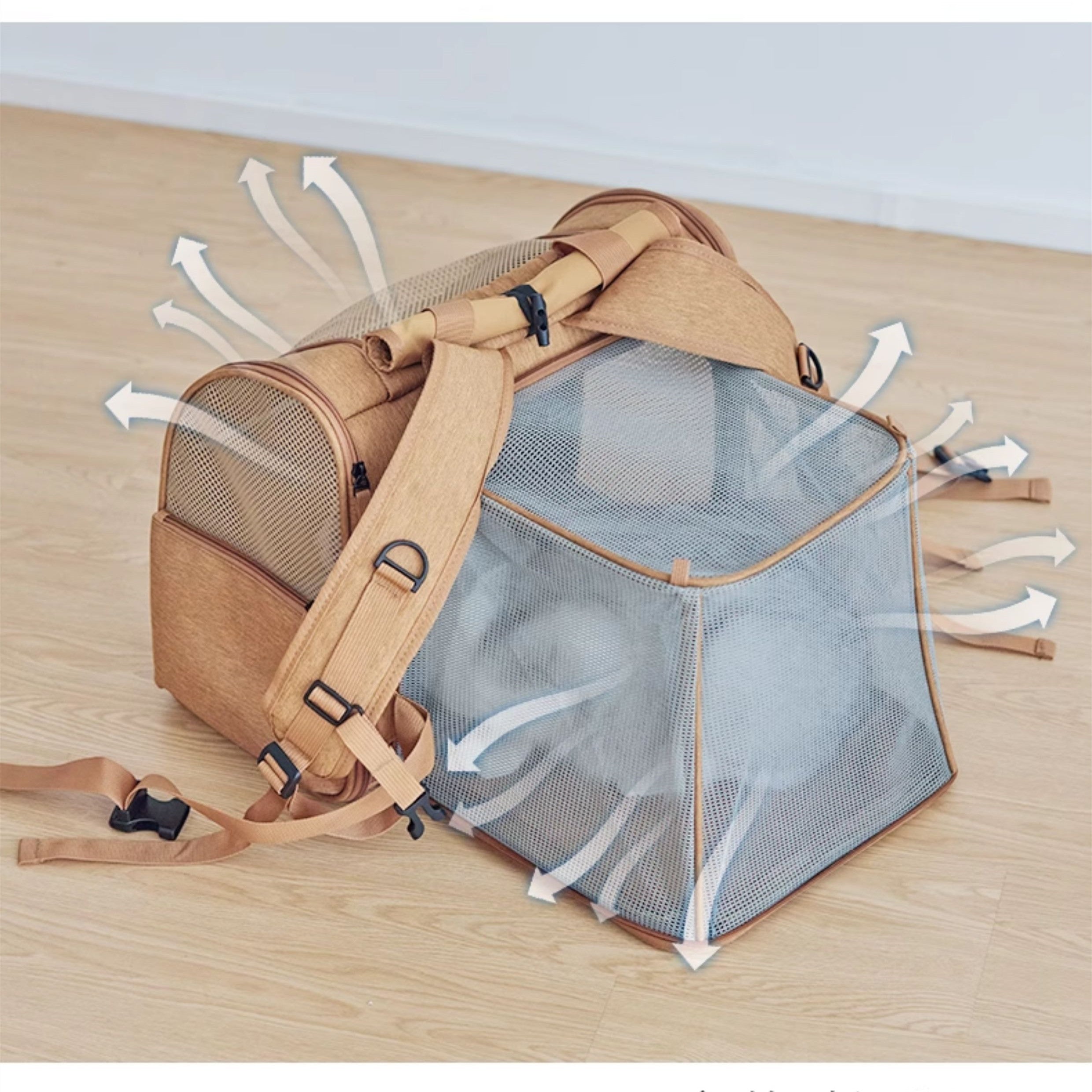 Backpack Style Foldable Pet Backpack Carrier