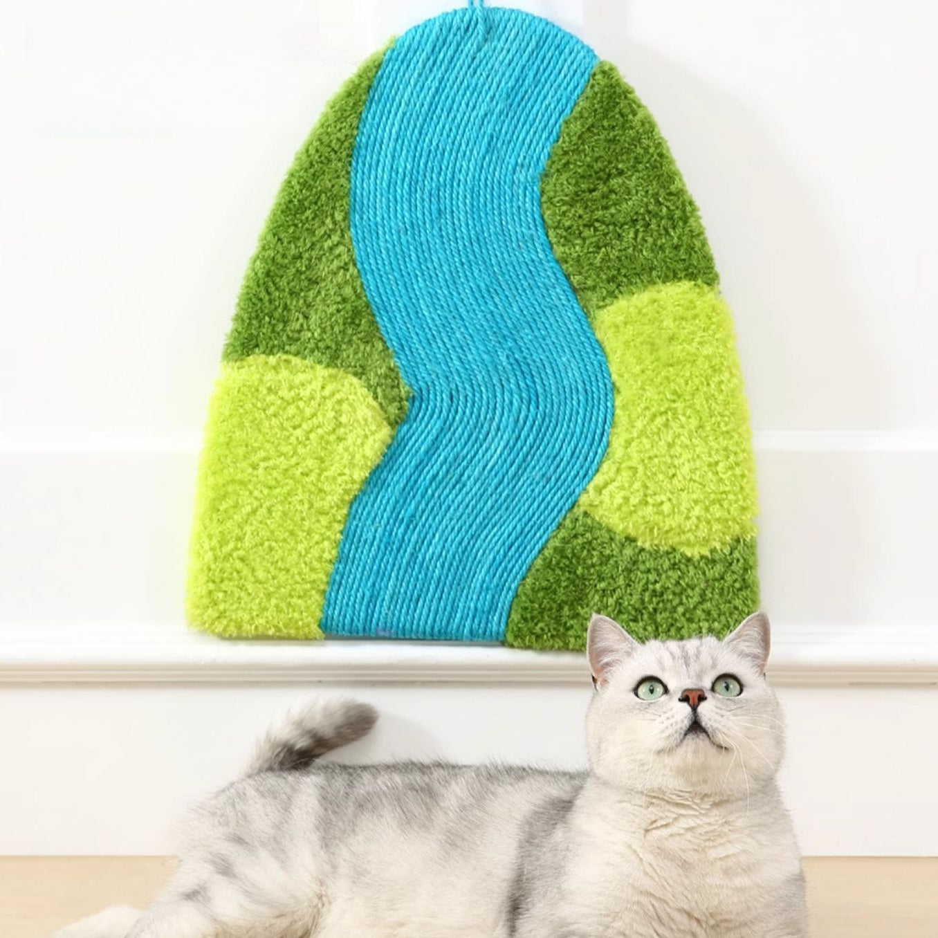 Flowra River & Grassland Cat Scratcher Board