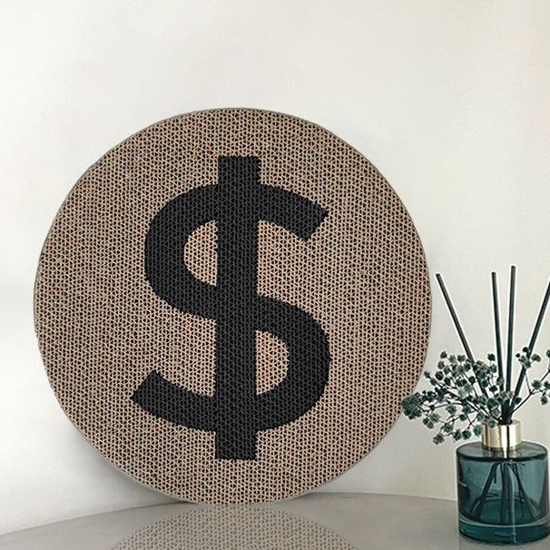 Dollar Sign Cat Scratcher Board