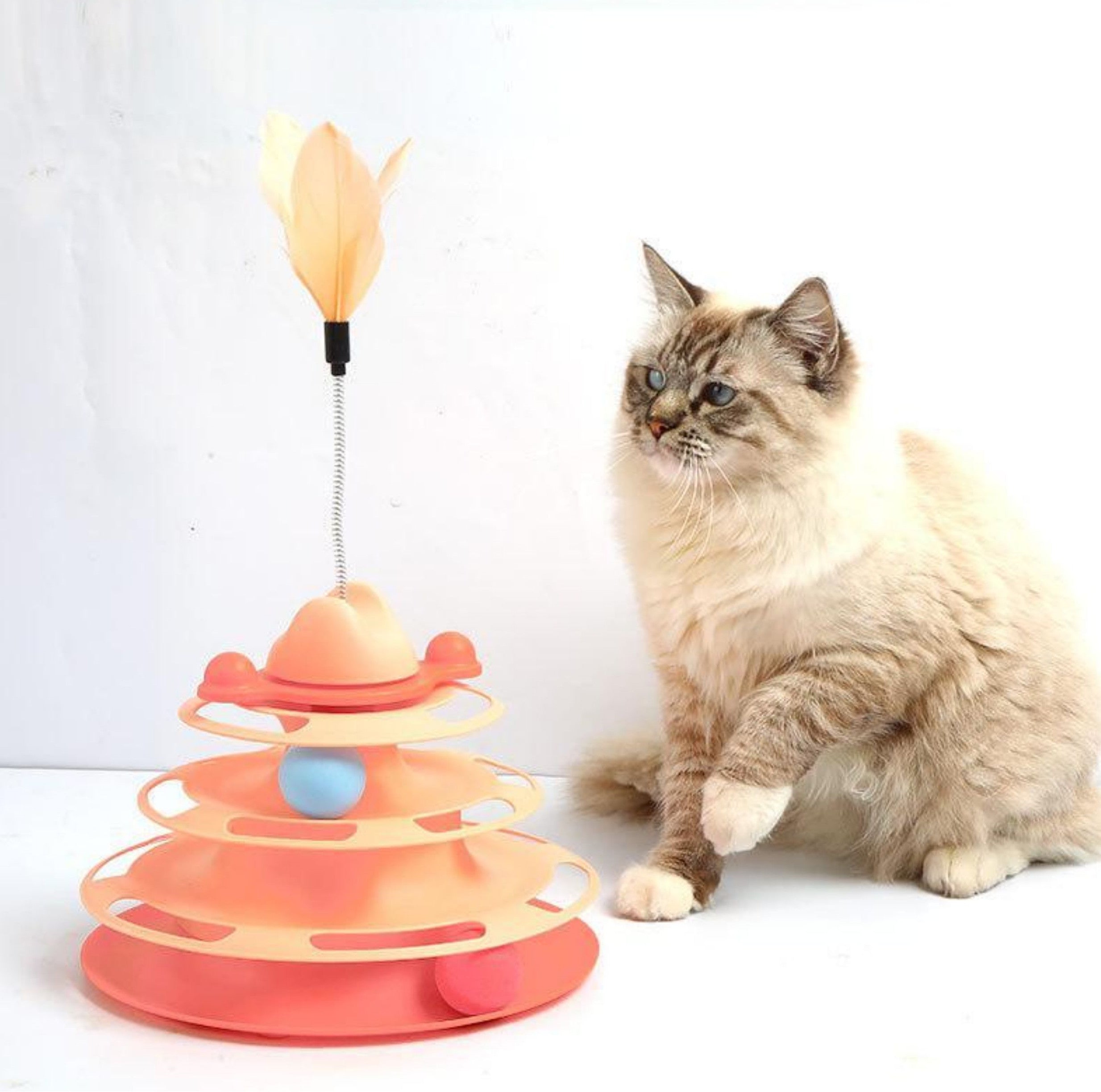 Cat Tower Spinner Toy