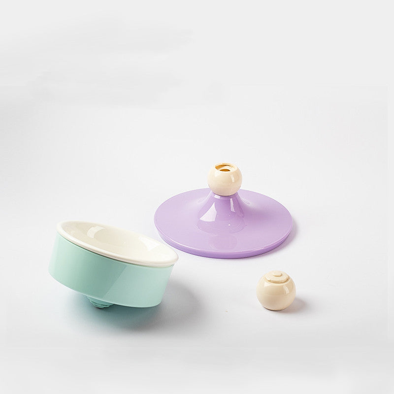 Adjustable Ceramic Cat Feeding Bowl