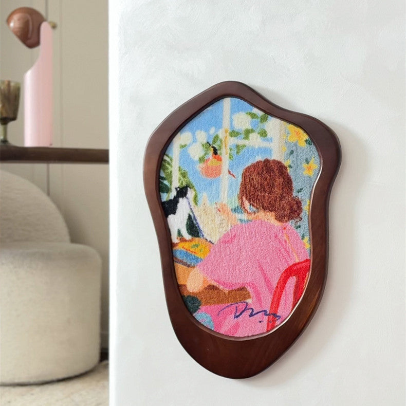 Art Frame Wooden Cat Scratching Board