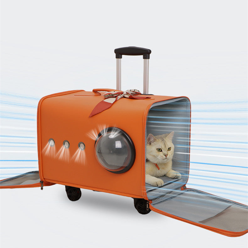 Airline-Approved Rolling Cat Carrier