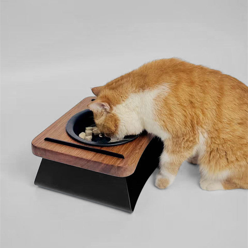 Modern Elevated Stainless Steel Cat Bowl