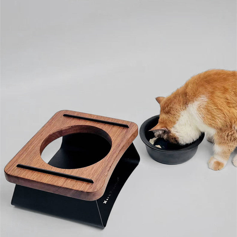 Modern Elevated Stainless Steel Cat Bowl