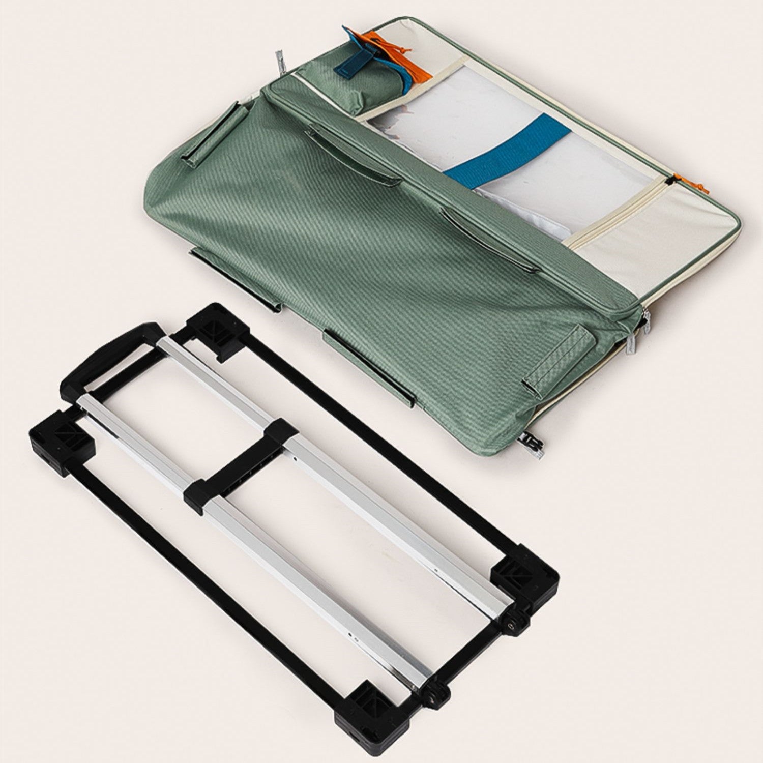 Multi-Cat Rolling Pet Travel Carrier