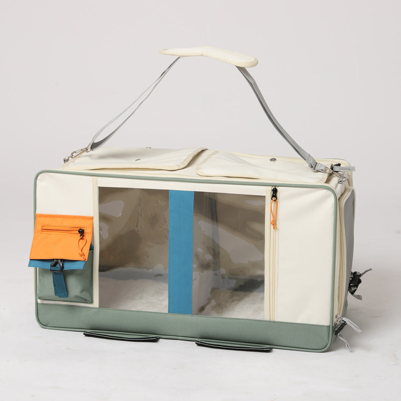 Multi-Cat Rolling Pet Travel Carrier
