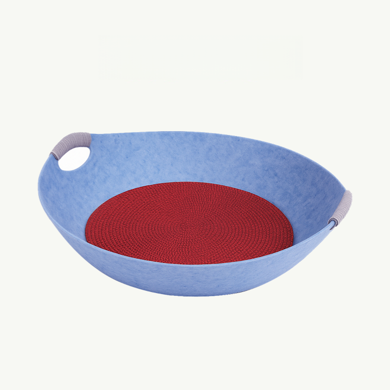 Nestio Dual-Use Cat Bed & Scratcher Bowl