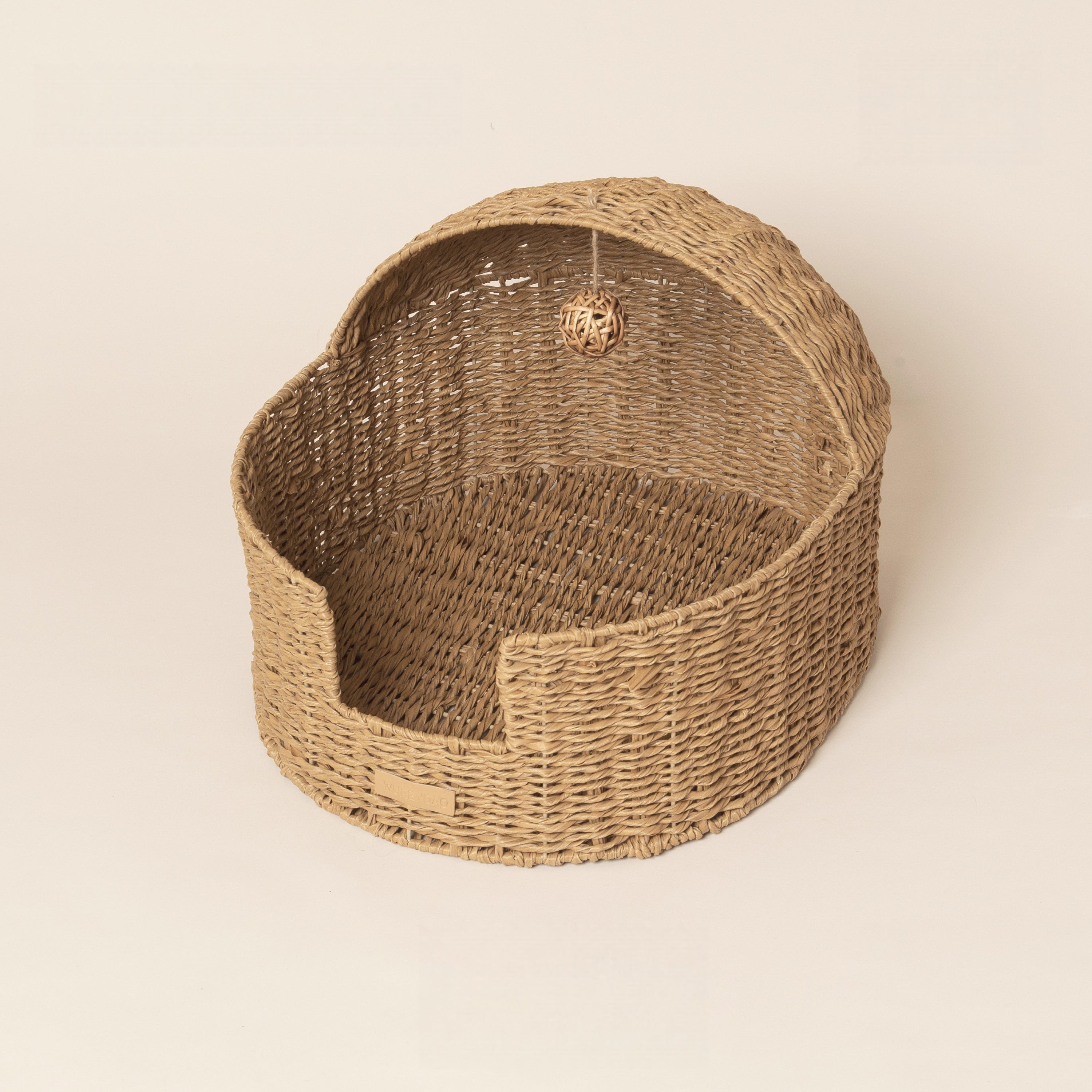 Nido Handwoven Cat Cradle Bed with Cushion & Play Ball