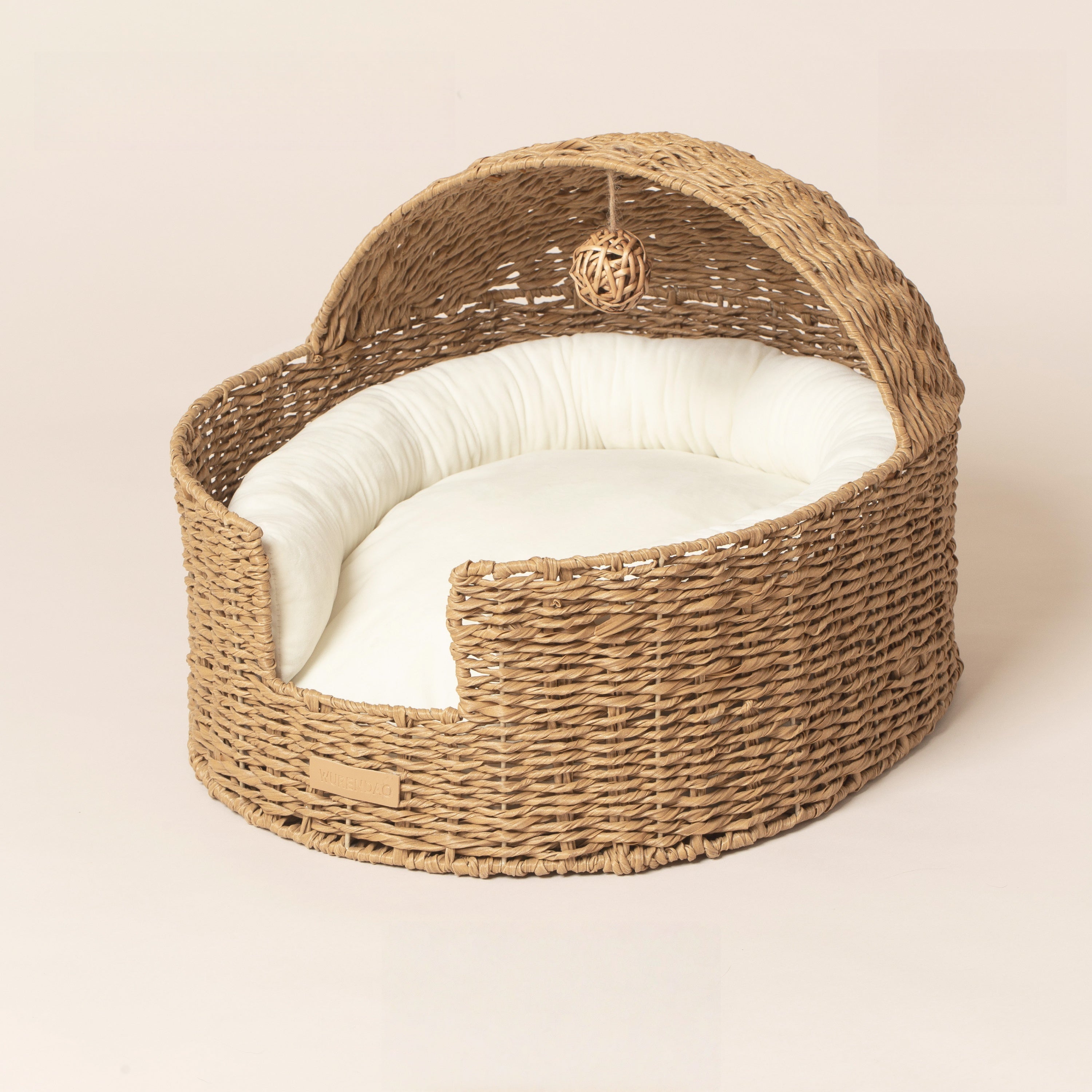 Nido Handwoven Cat Cradle Bed with Cushion & Play Ball