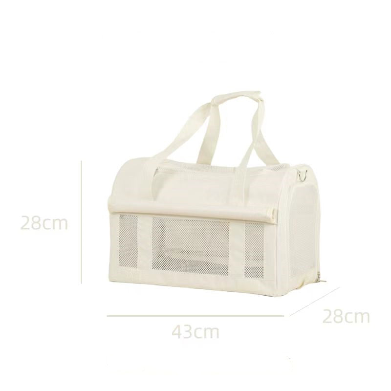 Double-Decker Rolling Pet Carrier with Detachable Design
