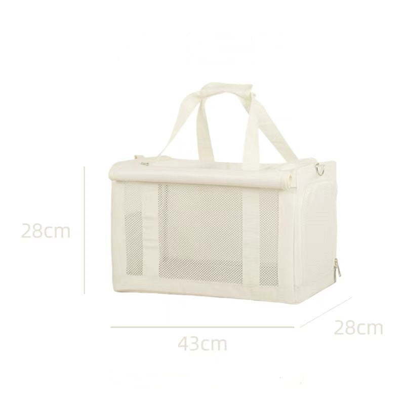 Double-Decker Rolling Pet Carrier with Detachable Design